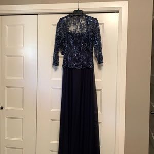 Formal dress with over jacket
